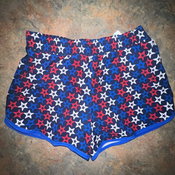 DSG Girls Large Stride Short Retro‎ Stars Red White & Blue - Picture 1 of 9
